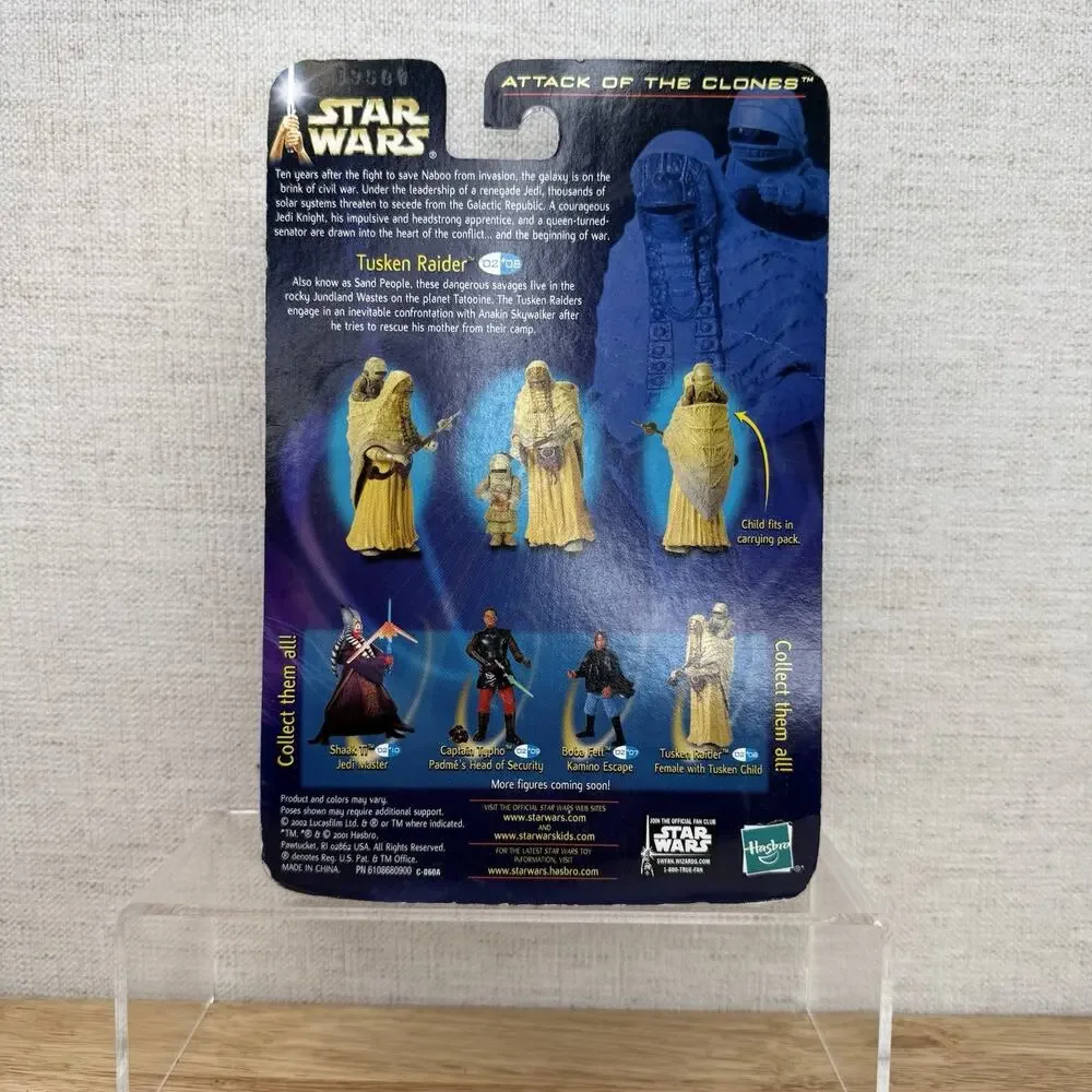 Hasbro Star Wars Attack of the Clones Tusken Raider w/Child 3.75” Figure #8 NIP